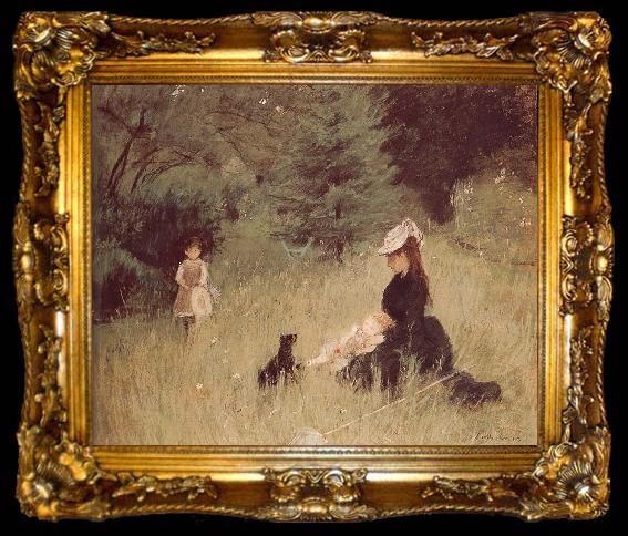 framed  Berthe Morisot Meadow, ta009-2